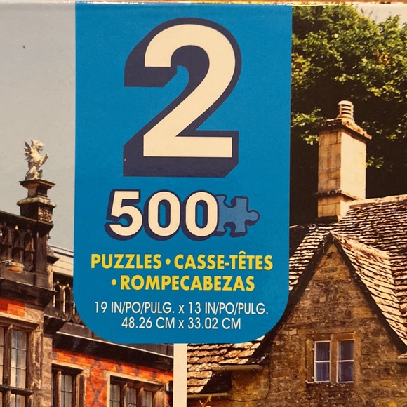 2 - 500 piece puzzles - rustic house & chalet - Picture 2 of 6